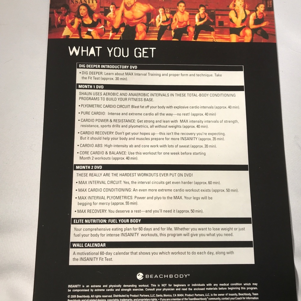 Insanity Work out System - Picture 3 of 3